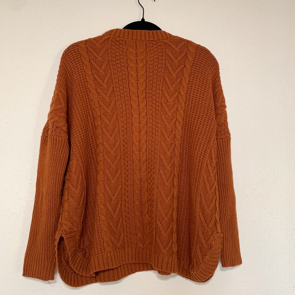 Natural Reflections Rust Knit Sweater - Picture 2 of 4